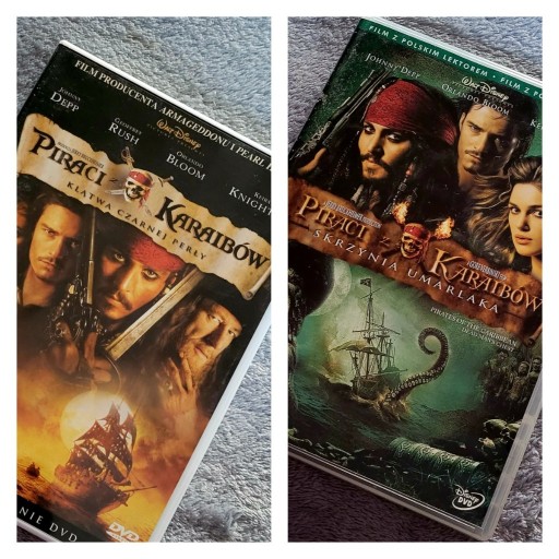 Zdjęcie oferty: "Piraci z Karaibów" - zestaw 2 filmów DVD