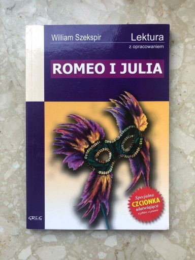 Zdjęcie oferty: ROMEO I JULIA LEKTURA Z OPRACOWANIEM GREG 