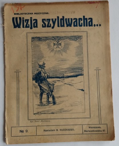 Zdjęcie oferty: Bibljoteka muz Wizja szyldwacha nuty stare W-wa