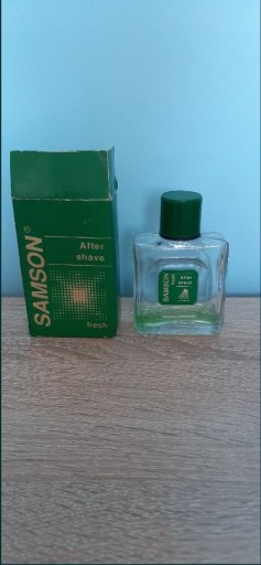 Zdjęcie oferty: Stara butelka perfum Samson + stare opakowanie prl