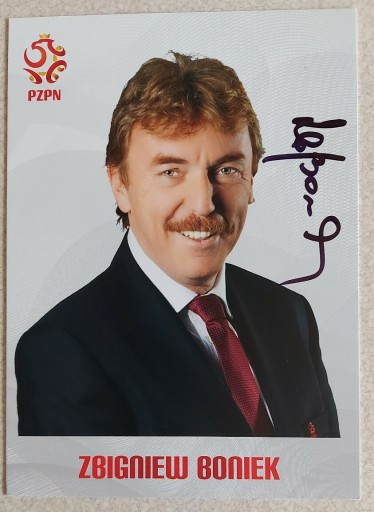 Zdjęcie oferty: Zbigniew Boniek oryginalny autograf 