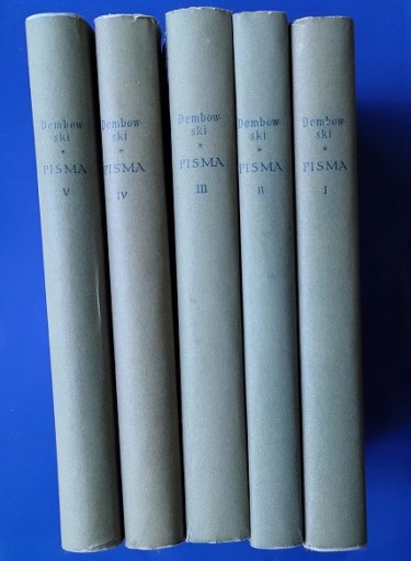 Zdjęcie oferty: Pisma t. 1-5 - Edward Dembowski