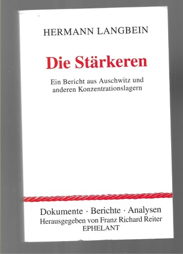 Zdjęcie oferty: Die starkeren Langbein Auschwitz 2008