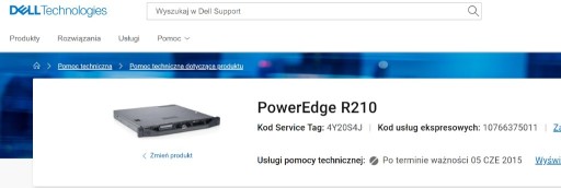 Zdjęcie oferty:  DELL PowerEdge R210 , Service Tag: 4Y20S4J,56JS4J