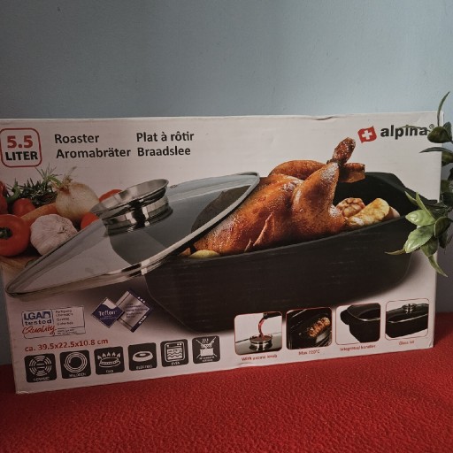 Zdjęcie oferty: Brytfanna Alpina non-stick 5,5l nieprzywierająca  