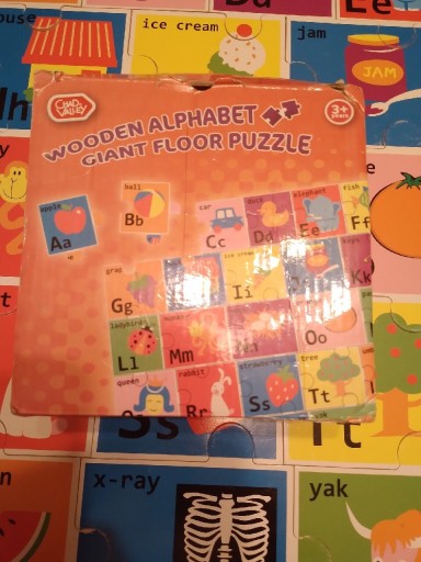 Zdjęcie oferty: Drewniane puzzle - alfabet