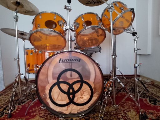 Zdjęcie oferty: LUDWIG Vistalite Akryl Amber Vintage UNIKAT