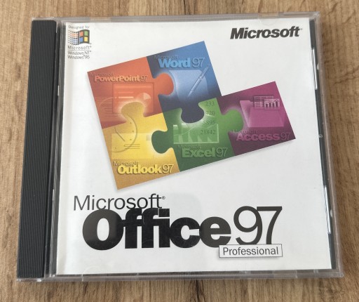 Zdjęcie oferty: Microsoft Office 97 PRO PL Professional ORYGINAŁ
