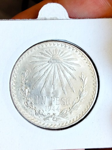 Zdjęcie oferty: Meksyk 1 peso 1944 piękna srebro 