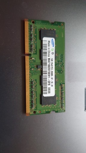 Zdjęcie oferty: Pamięć Ram 1GB 1Rx8 PC3-8500S-07-10-B1 Samsung