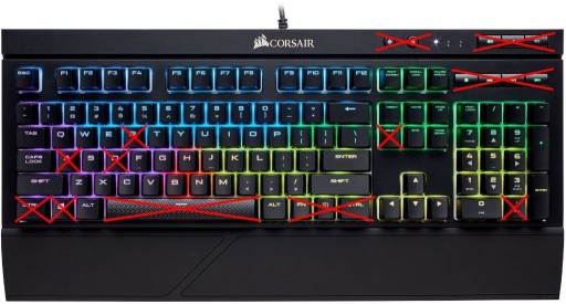 Zdjęcie oferty: Corsair K68 RGB - oryginalne Keycapy - na szt.