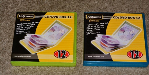 Zdjęcie oferty: Fellowes pudełko na 12 CD/DVD (2 szt)