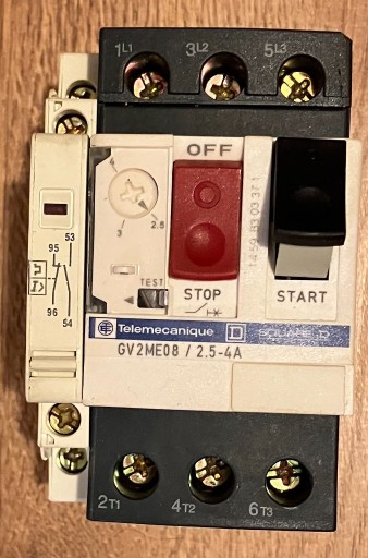 Zdjęcie oferty: WYŁĄCZNIK SILNIKOWY Telemecanique GV2-ME08 2,5-4A