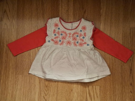 Zdjęcie oferty: Komplet "Uroczy" sukienka body 62-68 st.bdb +bluzka GRATIS + OPAKOWANIE