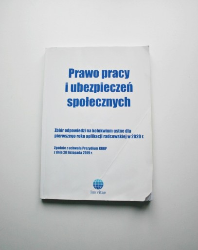 Zdjęcie oferty: "Prawo pracy i ubezpieczeń..." Ius Vitae luty 2020