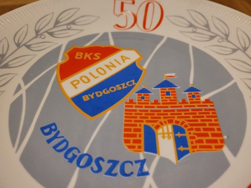 Zdjęcie oferty: Talerz patera Polonia Bydgoszcz 50 lecie 1970 rok