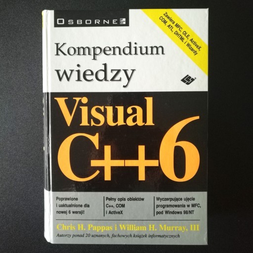 Zdjęcie oferty: Kompendium wiedzy Visual C++6 Pappas, Murray