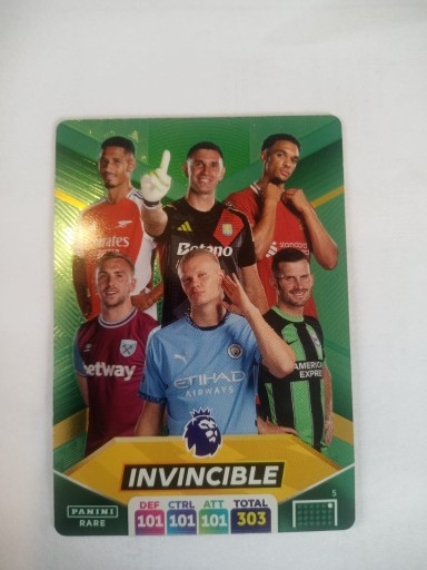 Zdjęcie oferty: Panini Premier League 2025 nr 5 Invincible Pararell Emerald