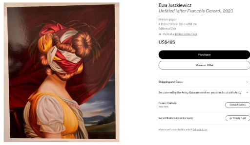 Zdjęcie oferty: Ewa Juszkiewicz - bez tytułu (wg Gerarda) 2023