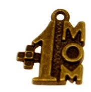 Zdjęcie oferty: Srebrny wisiorek dla mamy - Kolor Złoty - "#1MOM"