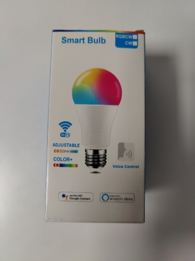 Zdjęcie oferty: Żarówka LED E27 Smart Wi-Fi 18W Biała Kolorowa RGB