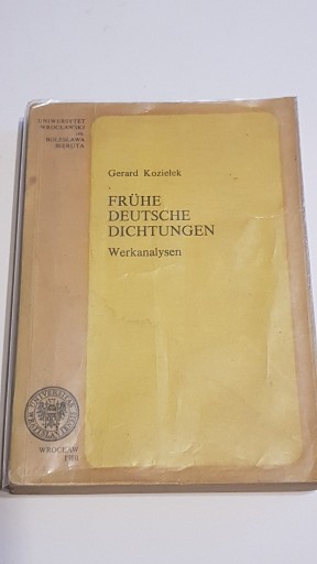 Zdjęcie oferty: Fruhe Deutsche Dichtungen - Gerard Koziełek