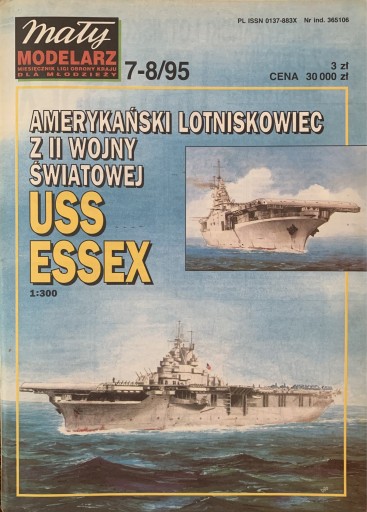 Zdjęcie oferty: Mały Modelarz-Lotniskowiec USS ESSEX 7-8/95