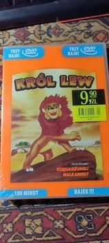 Zdjęcie oferty: Król Lew, Księga dżungli i Małe Anioły DVD 3 bajki