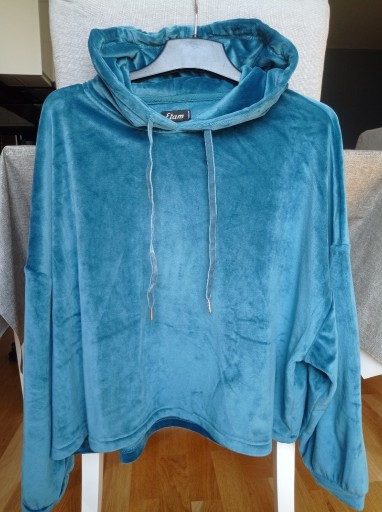 Zdjęcie oferty: Etam Bluza z kapturem M welur oversize 