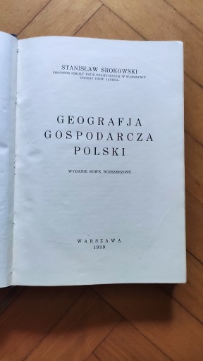 Zdjęcie oferty: Antyk - GEOGRAFJA GOSPODARCZA POLSKI Z 1939 R. 