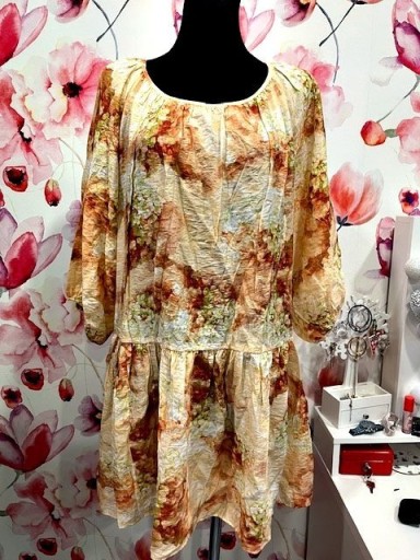 Zdjęcie oferty: h&m sukienka luźny fason kwiaty hit roz.36