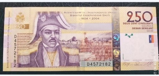 Zdjęcie oferty:  Haiti 250 gourdes, 2004 UNC