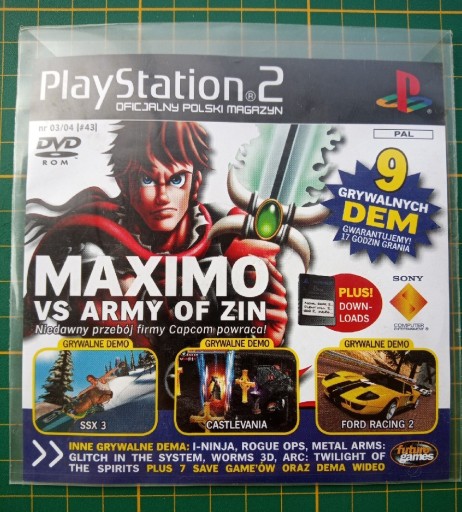 Zdjęcie oferty: 9x demo PS2  Oficjalny Magazyn PlayStation2 OPS2M 