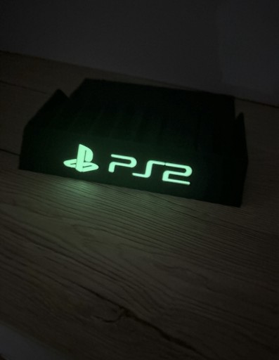 Zdjęcie oferty: Stojak Podstawka na Gry Ps2 napis Fluorescencyjny