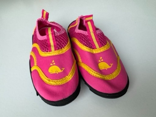Zdjęcie oferty: buty do wody różowo-żółte – motyw wieloryba - roz 26