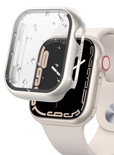 Zdjęcie oferty: Etui + Szkło Apple Watch 8/7 41mm 2x Srebrne 