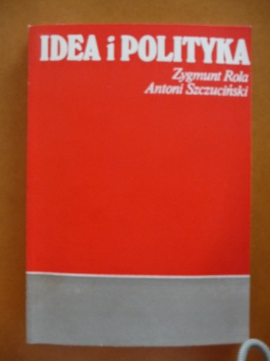 Zdjęcie oferty: Idea i polityka - Z.Rola, A.Szczuciński