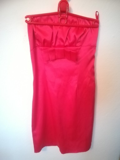 Zdjęcie oferty: Lśniąca Sukienka mini czerwona Loose rozmiar S