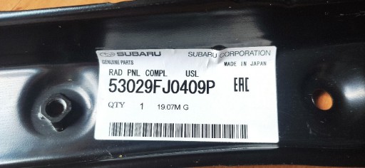 Zdjęcie oferty: Subaru XV pas PRZEDNI LEWY 53029FJ0409P ORYGINAŁ 