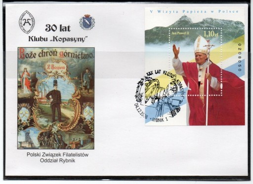 Zdjęcie oferty: JP II - RYBNIK -  XXX lat Klubu Kopasyny