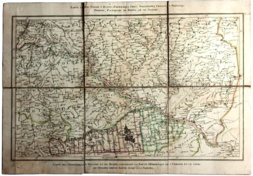 Zdjęcie oferty: Mapa Kresów, Atlas Jabłonowskiego 1772 r.