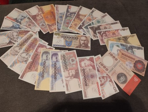 Zdjęcie oferty: zestaw 25 banknotów z PRL-u PEŁNY KOMPLET