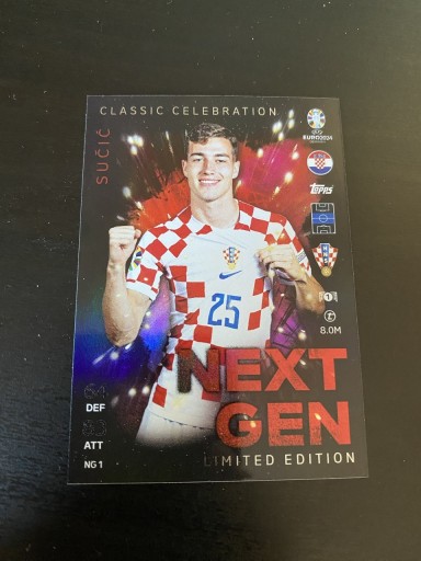 Zdjęcie oferty: Topps EURO 2024 Next Gen NG 1 Sucic