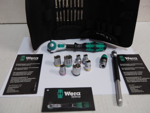 Zdjęcie oferty: WERA klucze grzechotka 1/4' nasadki Zyklop 051045