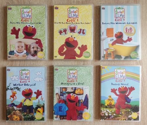 Zdjęcie oferty: Świat Elmo część 1 2 3 4 5 7 DVD