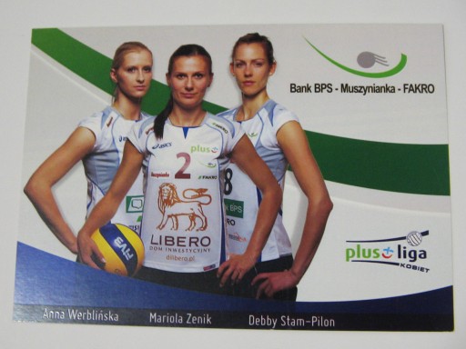 Zdjęcie oferty: Werblińska, Zenik, Stam - kartka autografami
