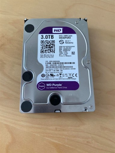 Zdjęcie oferty: WD Purple 3 TB 3.5" SATA (WD30PURX-64P6ZY0)