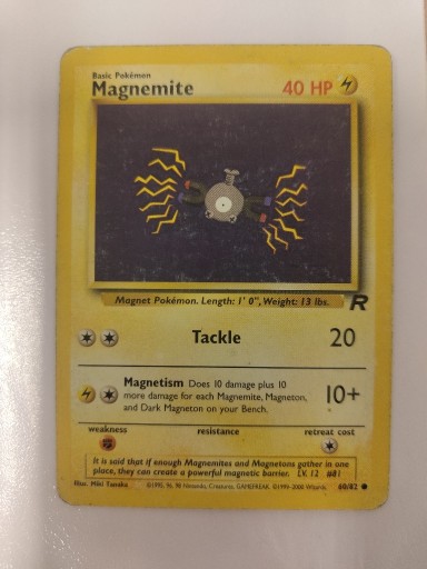 Zdjęcie oferty: Pokemon Karta TCG Magnemite 60/82 Team Rocket