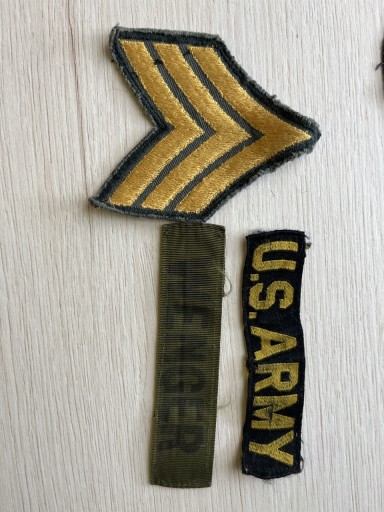 Zdjęcie oferty: Naszywki U.S. Army – Vietnam War – Chevron, U.S. ARMY, Name Tape – oryginał