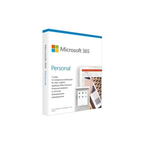 Zdjęcie oferty: Microsoft 365 Personal 1 PC / 12 miesięcy BOX